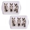 Ashdene Trio Set of 2 Scatter Trays Chestnut