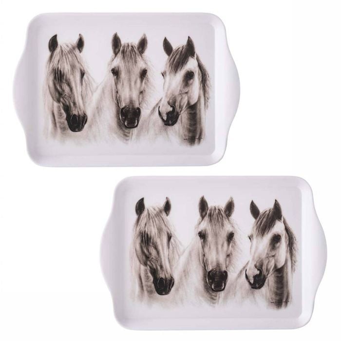 Ashdene Trio Set of 2 Scatter Trays Chestnut