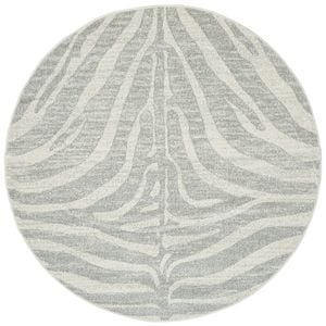 The Rug Connection Liu Savannah Silver 150x150cm - Small Round Pet Friendly Indoor Rug