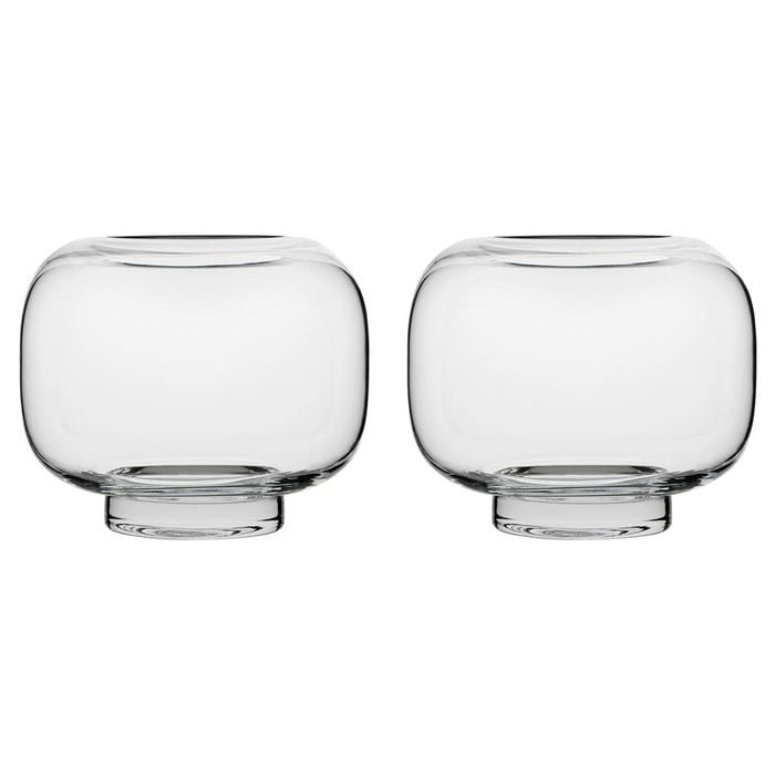 2PK Ecology Fleur Capsule Glass Vase Decorative Flower Vessel 14cm