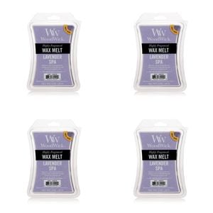 4PK WoodWick Lavender Spa Scented Wax Melt Cube 9.7oz