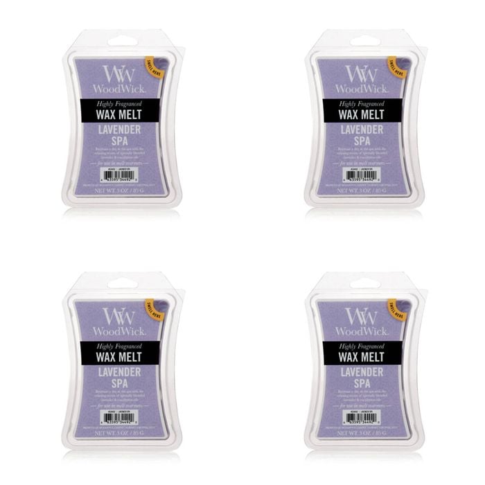 4PK WoodWick Lavender Spa Scented Wax Melt Cube 9.7oz