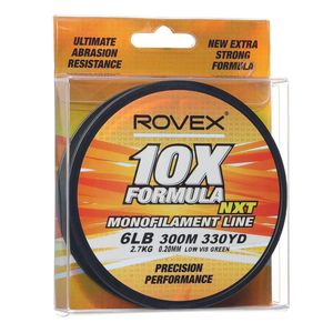 Rovex 10x Formula Monofilament Fishing Line 300m Green 6lb