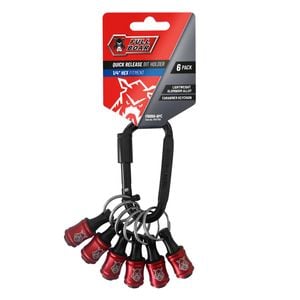 Full Boar 6 Piece ¼ Hex Fitment Quick Release Bit Holder