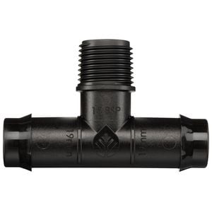 Pope 19mm Barbed x 15mm BSP Barbed Male Threaded Tee