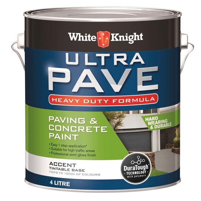White Knight 4L Accent Ultra Pave Heavy Duty Paving Paint - 4L