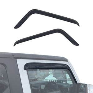 AUSGO Luxury Weather Shields for Jeep Wrangler JK Series 2Door 2007-2018 Weathershields Window Visors Wind Deflectors