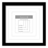 Frankie & Me Window Wooden Multi-Mat Square Photo Frame Home Decor 32.5cm Black