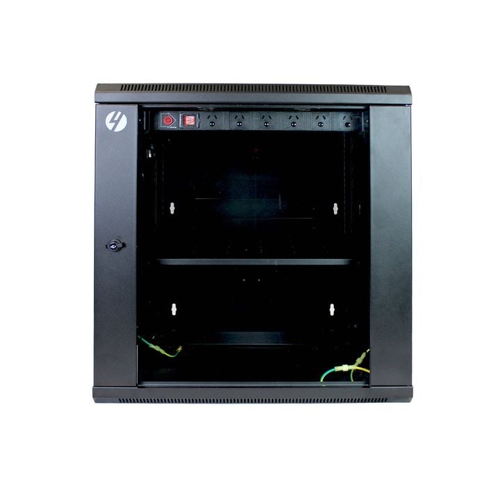 4Cabling 12RU 600mm Wide x 600mm Deep Hinged Wall Mount Server Rack