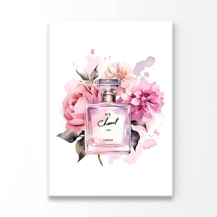 Elegant Pink Perfume Print 100% Australian Made 60 x 90cm (Acrylic)