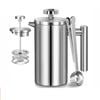 Catzon 1000ml French Press Coffee Maker Steel Tea Pot Plunger Measuring Spoon