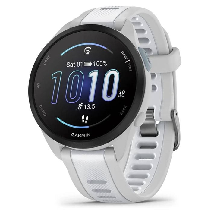 Garmin Forerunner 165 Music Gps Running Smartwatch - Mist Grey/whitestone