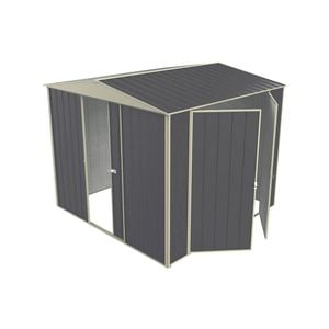 Build-a-Shed 2.3 x 2.3 x 2.3m Gable Double Hinged Side Door Shed - Grey
