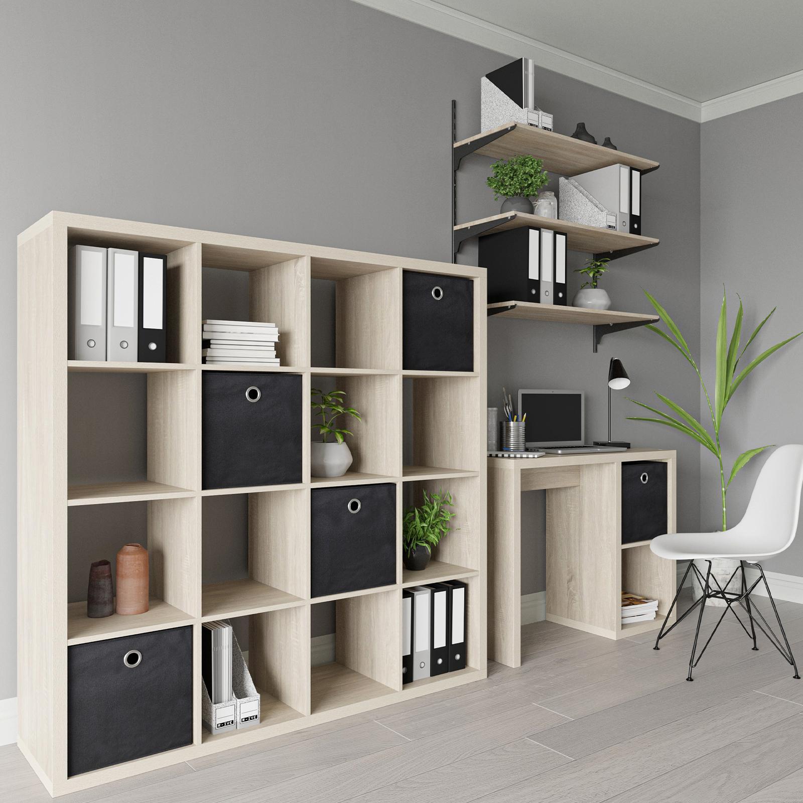 Flexi Storage Clever Cube 146 x 39 x 146cm White 4 x 4 Storage Unit Bunnings Australia