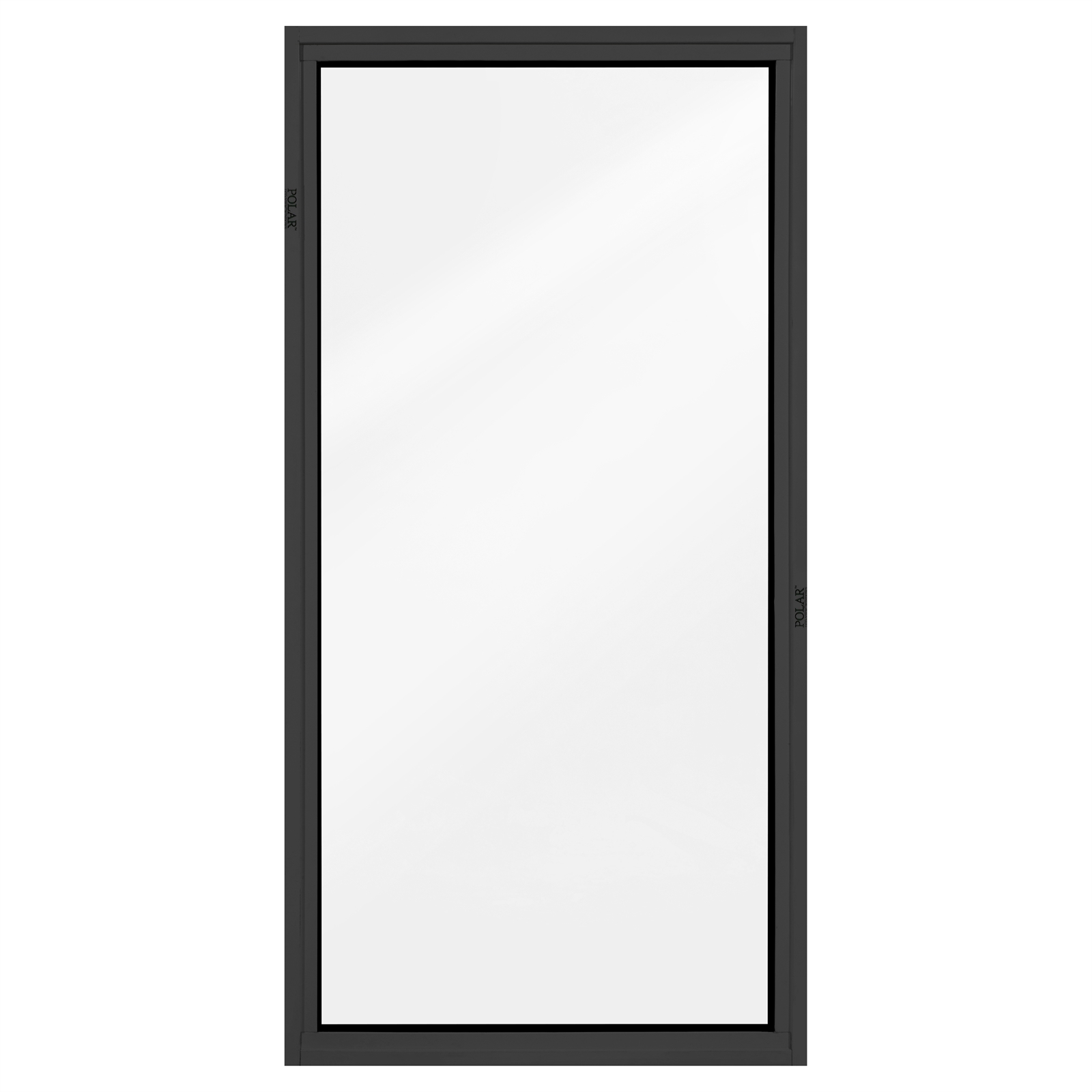 Polar View Windows 600 x 1200mm Black Fixed Panel Double Glazed Window