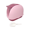 Yes4pets Portable Hooded Cat Toilet Litter Box Tray House With Handle And Scoop Pink