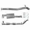 Ignite Exhausts Turbo Back For Toyota Landcruiser 76 Series V8 Wagon 3" Cat With Muffler Raw Aluminised Steel