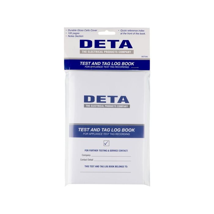 Deta Test And Tag Appliance Log Book