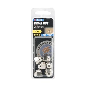 Zenith 3/8" Chrome Plated Dome Nuts - 6 Pack