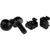 Startech.com M6 X 12mm - Screws And Cage Nuts - 50 Pack, Black - M6 Mounting Screws & Cage Nuts For Server Rack & Cabinet