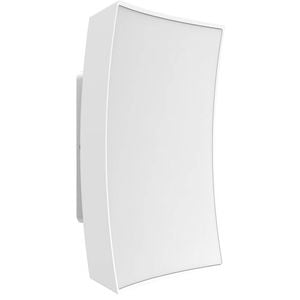 CLA Lighting Cristal LED Tri-CCT Exterior Curved Square Wall Light IP65 White