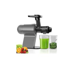Gray Cold Press Masticating Juicer with Quiet Motor