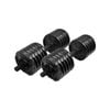 29.2kg Dumbell Weight Set - 45cm Pvc Bar + 24 X 2.5lbs Cast Iron Weight Plate