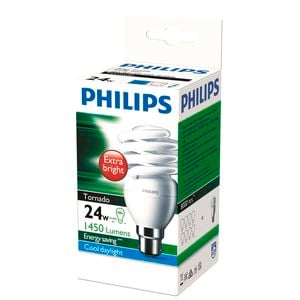 Philips Spiral B22 CFL 1450Lm Cool Daylight 24W Globe