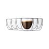 Bodum Pavina 6pc Glass Double Wall Glass 80ml