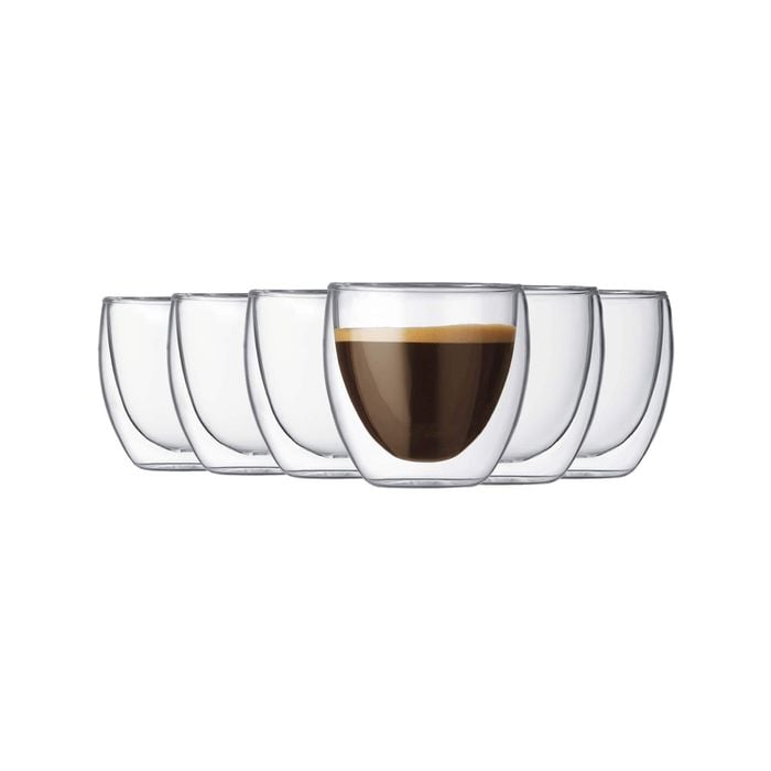 Bodum Pavina 6pc Glass Double Wall Glass 80ml