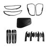Matte Black Headlight, Taillight & Door Handle Cover Set For Mazda Bt-50 2020-2024