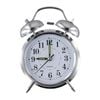 Catzon Analog Alarm Clock With Night Light Loud Ringing-silver
