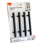Taskmaster 96mm Matte Black Hollow T Handle - 4 Pack