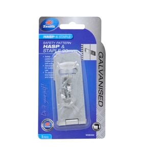 Zenith Hasp & Staple Safety Pattern 90mm Galv WGB3090