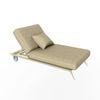 Nordhavn Single Light Brown Reclining Sun Lounger, Outdoor Folding Sunbed