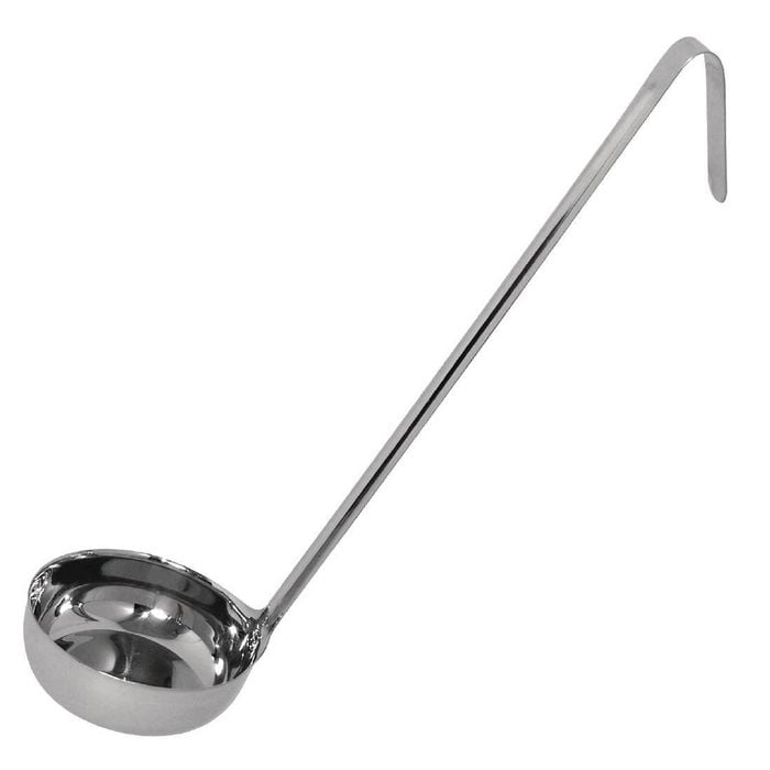 Vogue Flat Bottom Ladle Stainless Steel 112ml Commercial Kitchen Utensil