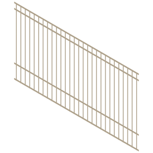 ProtectorAl 1201-2400W x 1200H Paperbark DTR All Up Pool Fence Panel Raked 16-30º