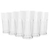 Argon Tableware 580ml Plastic Highball Glasses - Set of 6 - Clear Reusable Cocktail Champagne Fizz Cola Tumbler Drinking Cups