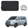 Front Windscreen Sun Shade for VolksWagen Caravelle 2003 - 2010 - XL 160 x 100 cm - Black