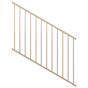 ProtectorAl 350-1200 x 900mm Primrose Raked 16-30º Flat Top Garden Fence Panel