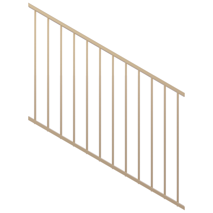 ProtectorAl 350-1200 x 900mm Primrose Raked 16-30º Flat Top Garden Fence Panel