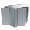 Build-a-Shed  1.5x 2.3 x 2.3m  Gable Double Hinged Side Door Shed - Zinc