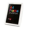 Unigift Wooden/Glass Poster Picture Photo Frame A4 21x29.7cm White