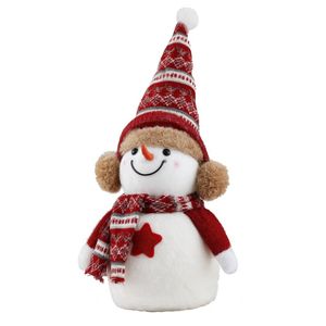 Jingle Jollys Christmas Snowman Decoration 35cm Handicraft Tabletop Ornaments Party Decorations