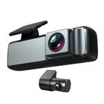 Elinz Dual Lens No Screen 1080P Dash Cam 720P Rear Camera WiFi App Control Supercapacitor Compact Discreet Car DVR