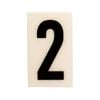 Sandleford 85 x 55mm 2 Black and White Self Adhesive Numeral