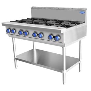 Cookrite Natural Gas 8 Burner Cooktop With Stand