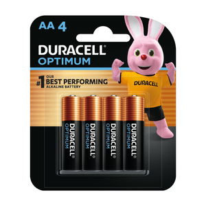 Duracell AA Optimum 4 Pack Batteries