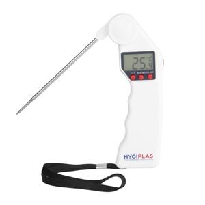 Hygiplas Easytemp Digital Probe Thermometer Colour Coded White Bakery And Dairy 161.2x55x21mm