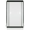 Bistro Blinds 240 x 240cm 0.75mm Clear with Black Trim PVC Outdoor Bistro Blind